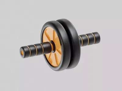 Gymnastic Roller Low-poly 3D model