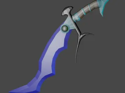 sword Low-poly 3D model 59