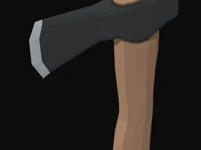 Axe Low Poly Low-poly 3D model purchase