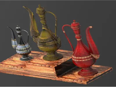 Art of mughal empire islamic mughal art  Free 3D model