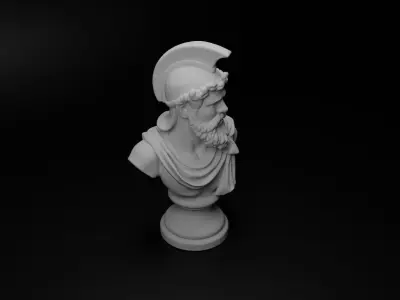 Etruscan Warrior Bust Chess 3D print model purchase