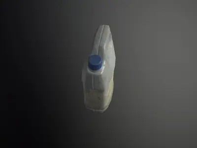 Plastic Can GameReady Low-poly 3D model