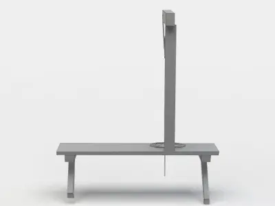 Wooden crane Low-poly 3D model get