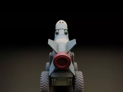 Missile transport and launch vehicle  3D print model