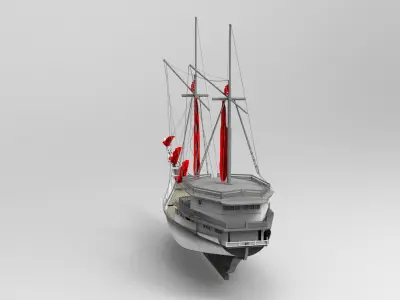 Pirate Ship 3D model 2