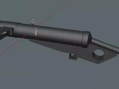 WW2 Sten Low poly Free low-poly 3D model
