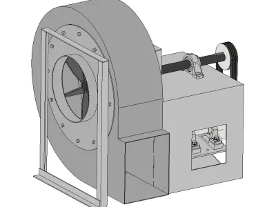 Ventilador Dayton 3C540 3D model