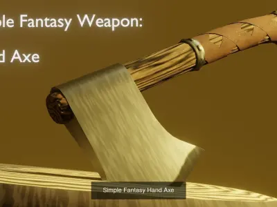 Simple Fantasy Weapons Pack 3D Model Collection