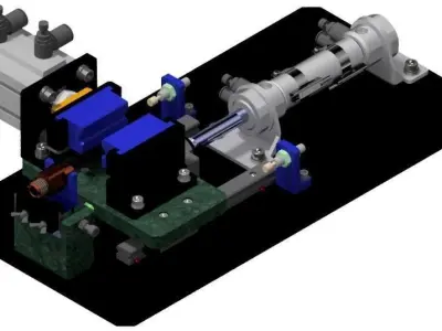 Tension Test Machine 3D model