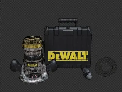 Dewalt Router System Tool Low-poly 3D model