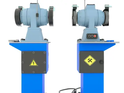 Industrial machine tool - Grinder machine rack-mounted 3D model purchase