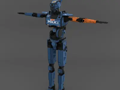 Chappie Textured 3D model