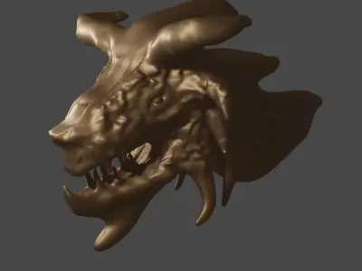 Dragon head Free 3D model get