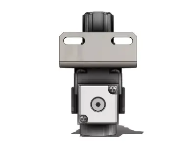 Regulador de Fluxo SMC AR20 F02B Y B Flow Regulator 3D model
