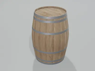 Light Toasted Bordeaux Barrel 3D model