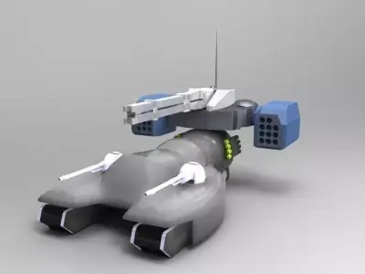Mutate X futuristic military vehicle 3D model