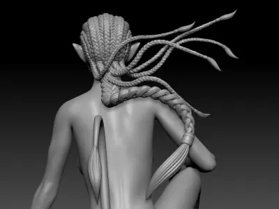 Navi Girl - Alien girl 3D print model