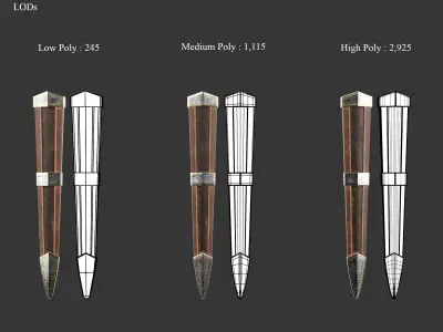 Medieval Collection Noble Blades 3D Model Pack