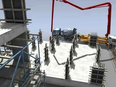 Construction Scene 03 3D model