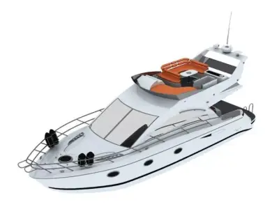 fishing boat model 3D 3D model