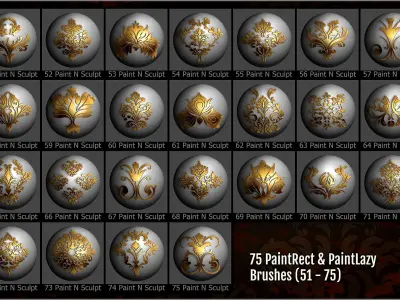 Damask Maker 300 ZBrush Brushes 3D model