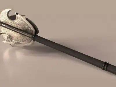 Engraved Mace 3D model