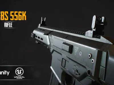 MSBS 556K Low-poly 3D model