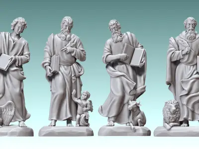 The Four Evangelist 3D model