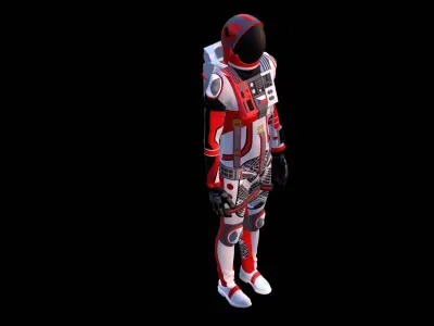 Astronaut Spacesuit Czech Republic 3D model