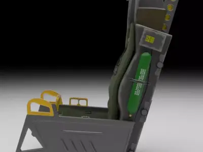 Aces II Ejection Seat Free 3D model purchase