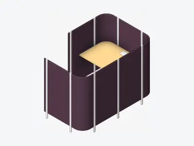 Office Pod - Workspace - Officetec - Habitat Low-poly 3D model