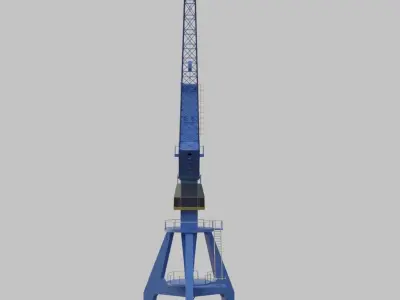 Portal crane - Copy of Takraf Free low-poly 3D model
