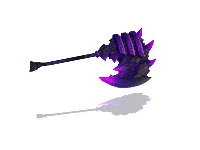 Volcano King Axe Low-poly 3D model
