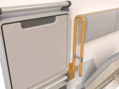 folding chair  Low-poly 3D model