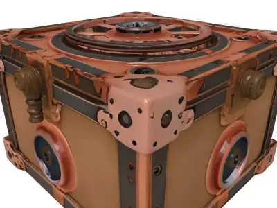 Steampunk Gear Box Mechanism 3D model