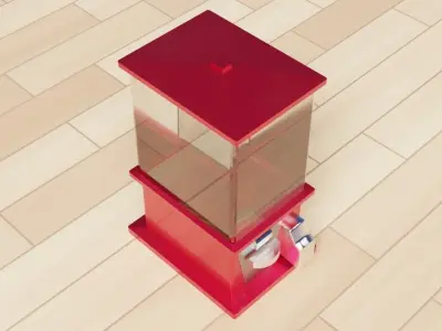 Gachapon Capsule Toy 3D model