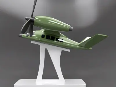 VTOL 3d printable vehicle 3D print model