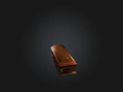 Coffin Low-poly 3D model