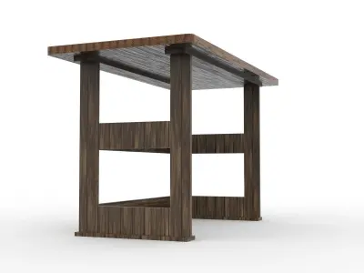 work bench Low-poly 3D model purchase