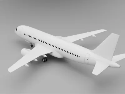 Airbus-A320 3D model 3D model