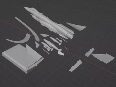 3D PRINTABLE J-10C  Free 3D print model