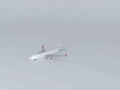 Template - Illyushin Il-96-300 Free 3D model