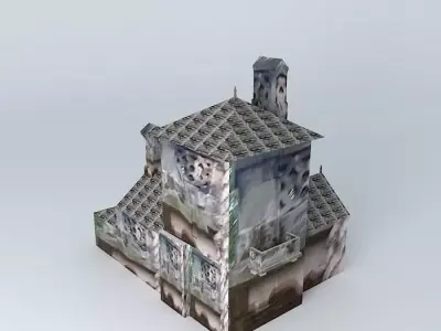 Alton Railway Station House, Staffordshire Free 3D model