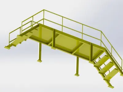 Steel Stairr 3D model