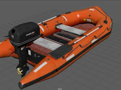 RESCUE BOAT  3D model