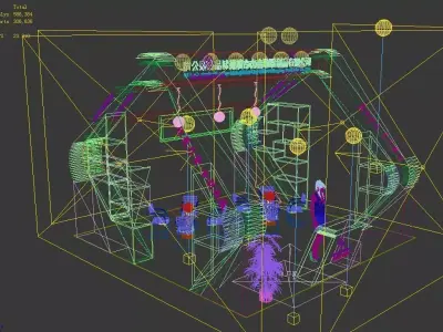 Exhibition - Area -6X6-3DMAX2009-023 3D model