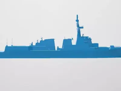 Korn DDG-2 Sea Battle 3D model 3D print model