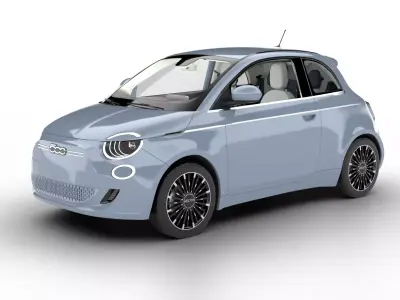 Fiat 500 2021 3d model 3D model