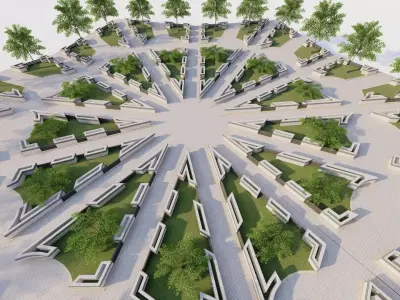 public park-Private Park Landscape 3D model purchase