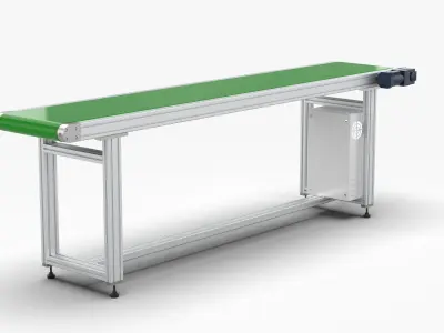 Conveyor Belt Assembly Line Free 3D model